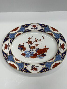 Spode Shima Y8172-G 15” Oval Bone China Serving Platter